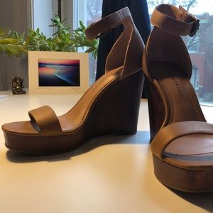 Lucky Brand Brown Wedges - Size 7